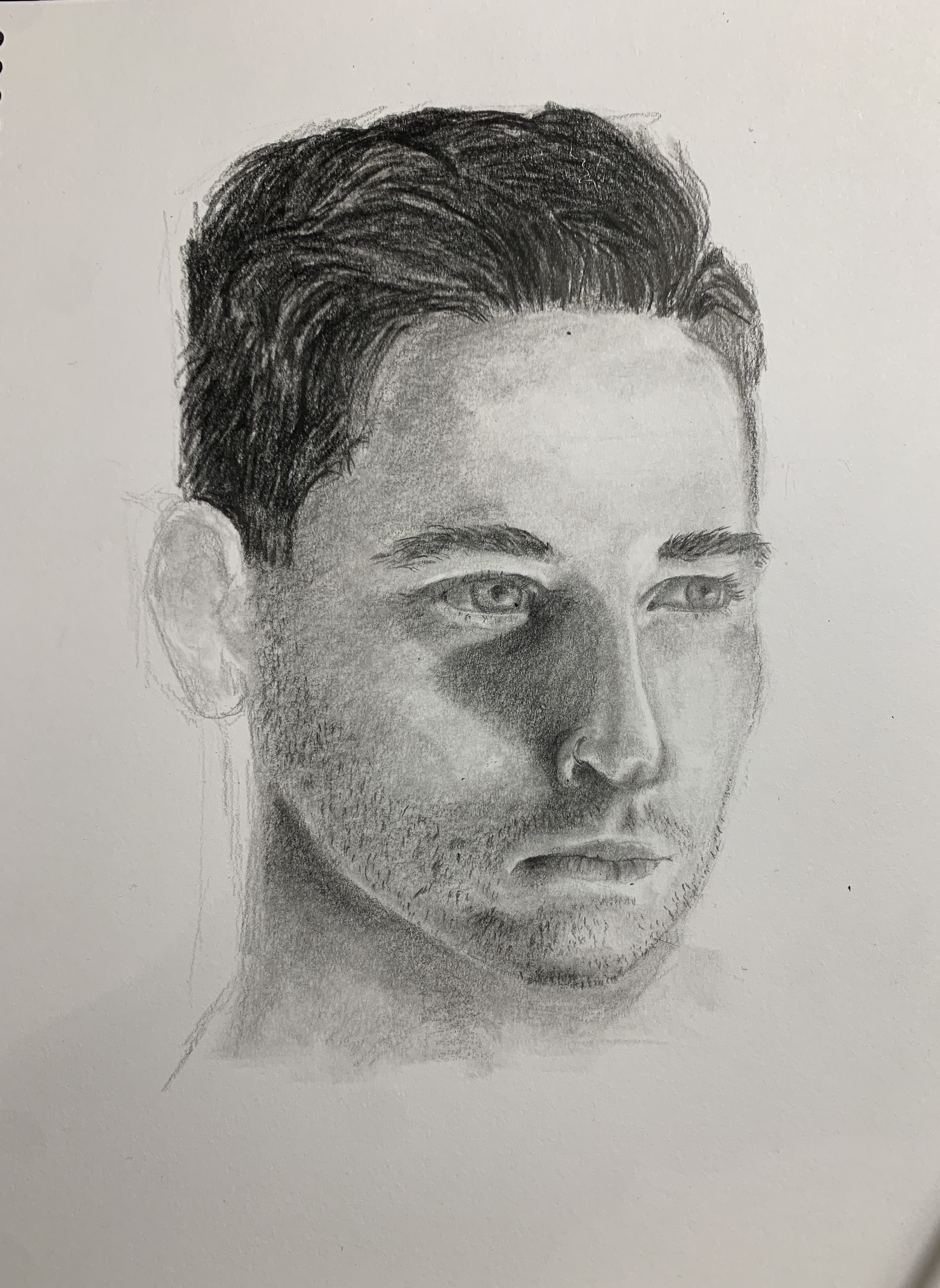 Portrait of man 3/4 view.